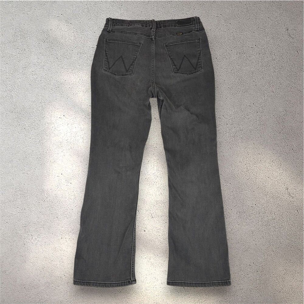 Wrangler High Rise Bold Bootcut Jeans Women's 12x30 Black Western Casual Y2K EUC - Picture 3 of 11